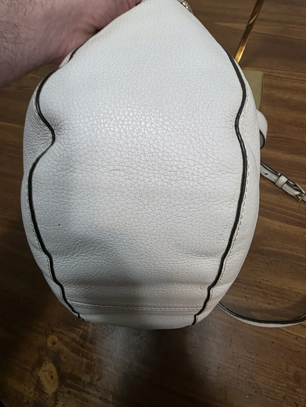 Henri Bendel White Leather Shoulder Bag - Versatile Women's Tote